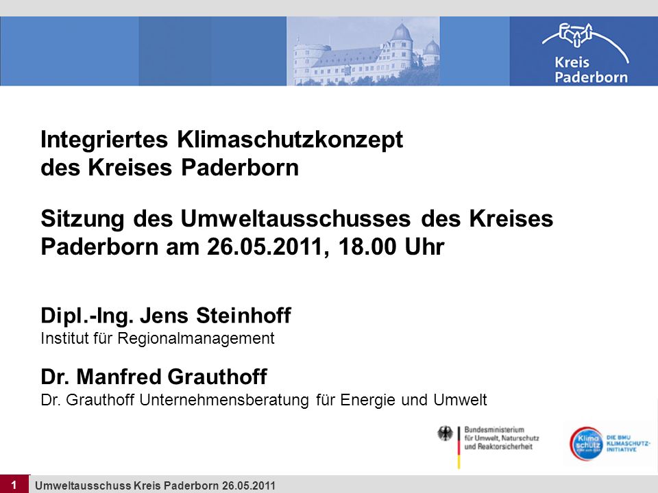 Integriertes Klimaschutzkonzept des Kreises Paderborn