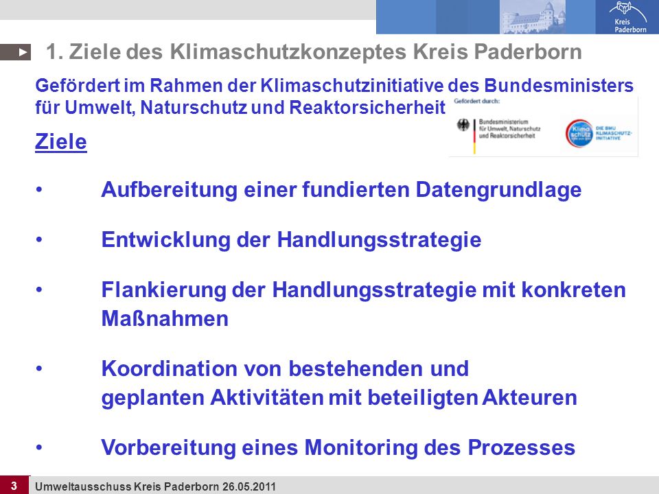 1. Ziele des Klimaschutzkonzeptes Kreis Paderborn