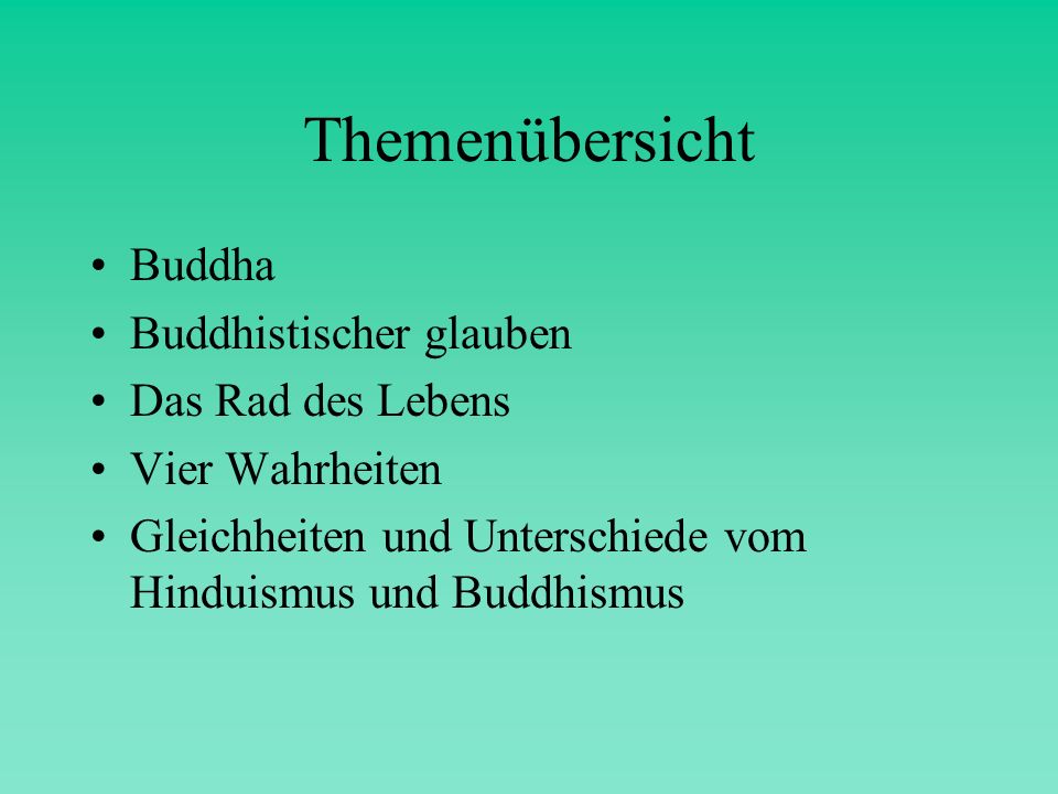 Themenübersicht Buddha Buddhistischer glauben Das Rad des Lebens