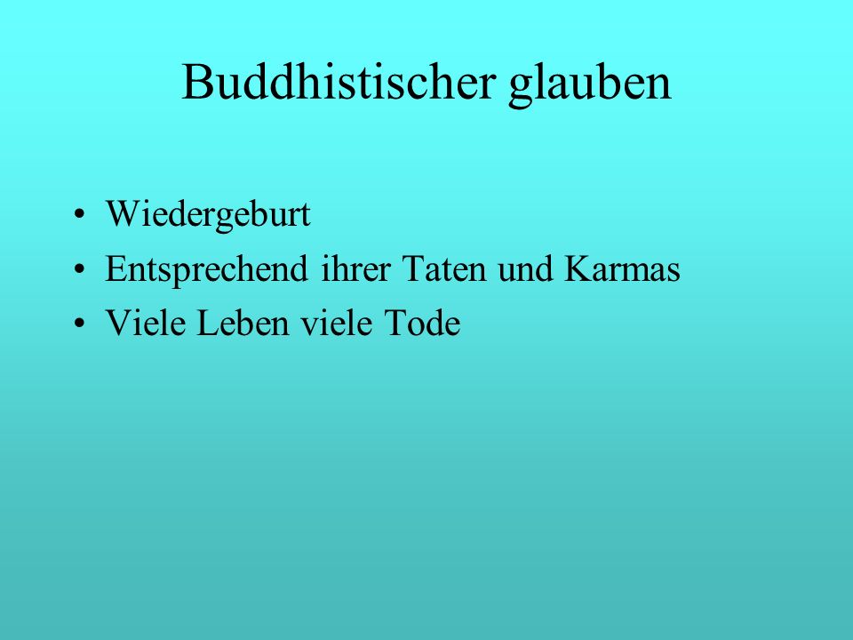 Buddhistischer glauben