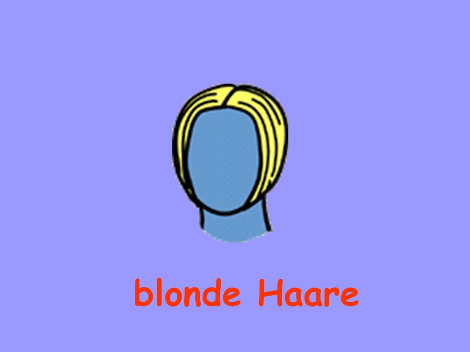 blonde Haare