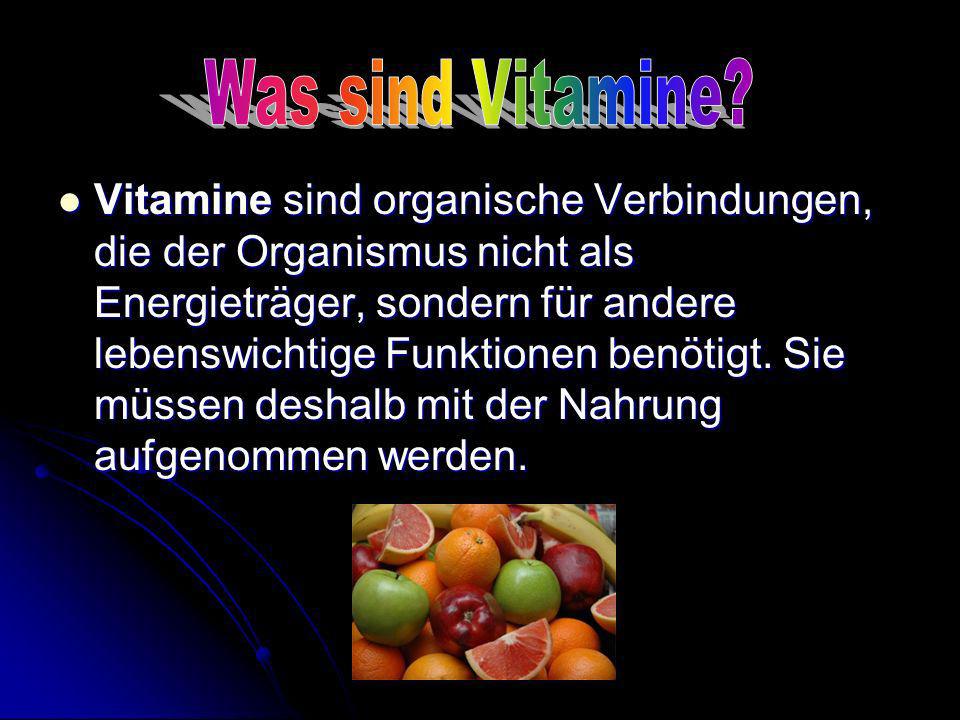 Was sind Vitamine