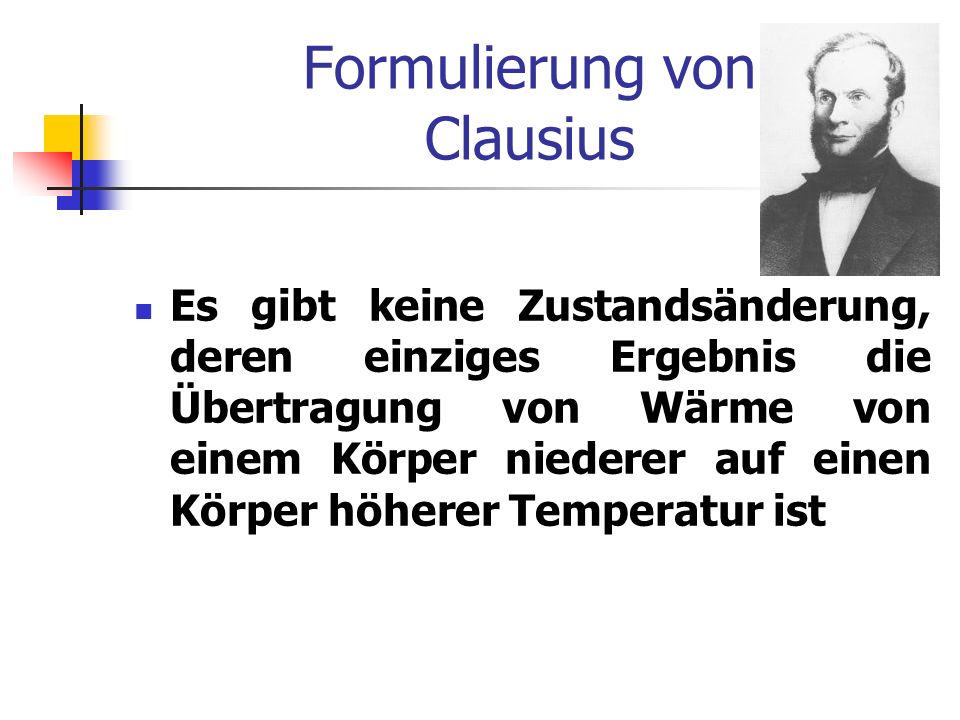 Formulierung von Clausius