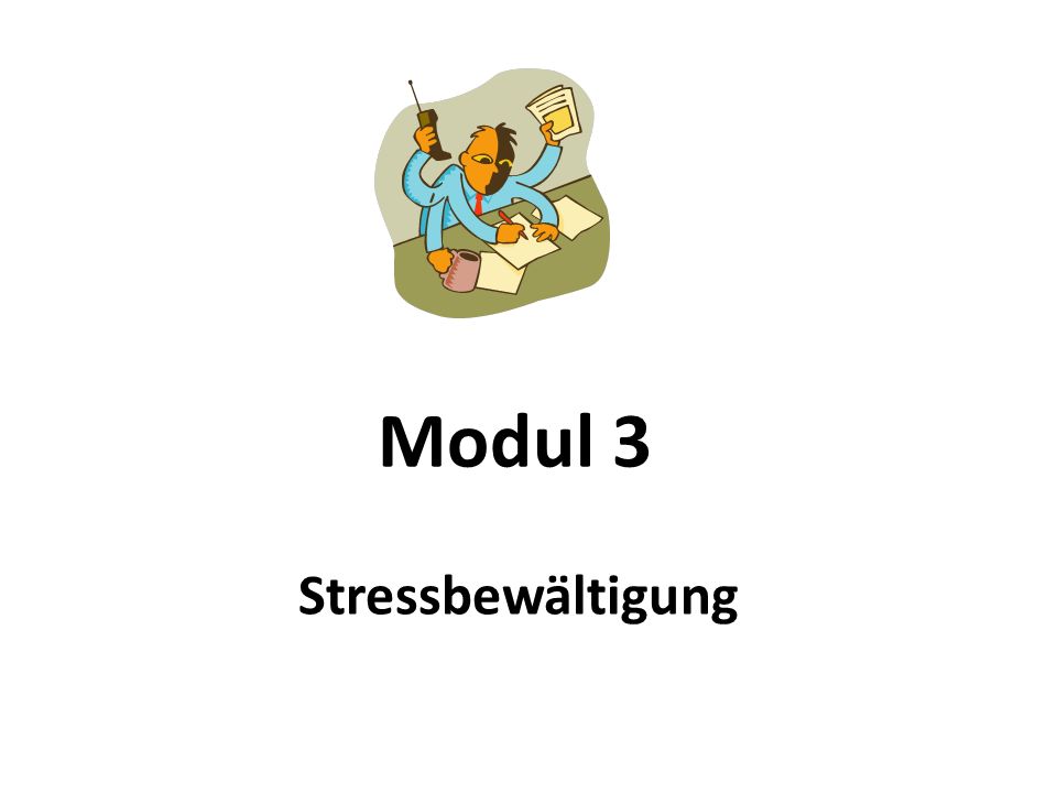 Modul 3 Stressbewältigung
