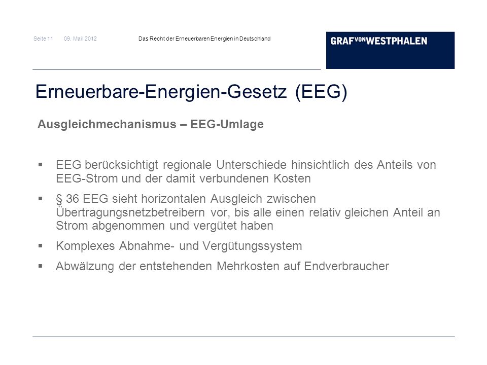 Erneuerbare-Energien-Gesetz (EEG)