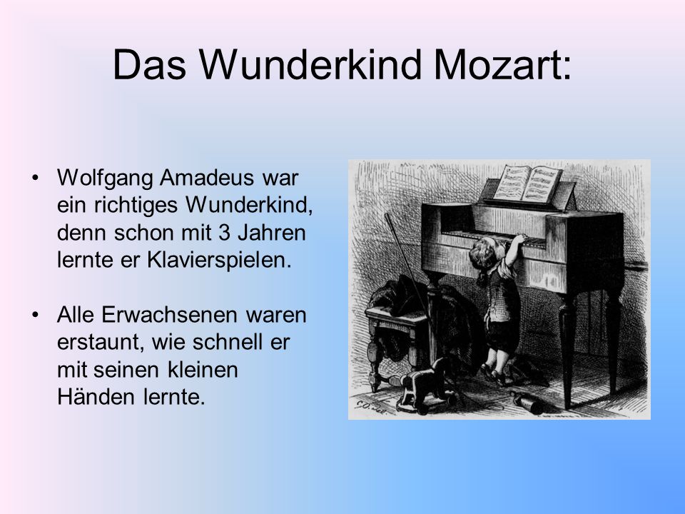 Das Wunderkind Mozart: