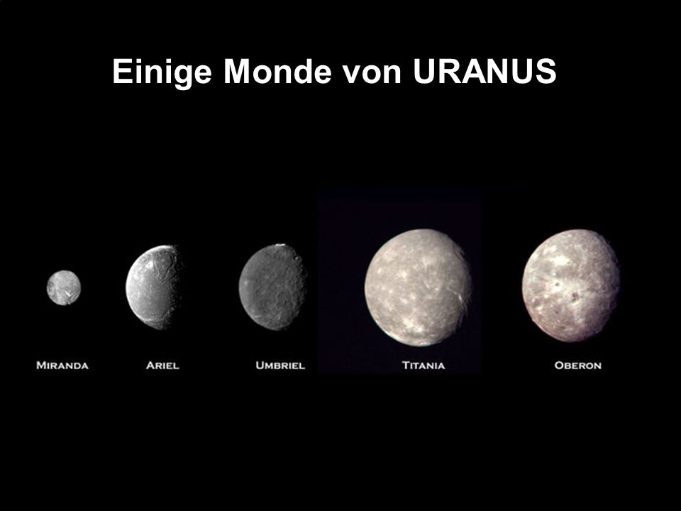 Einige Monde von URANUS