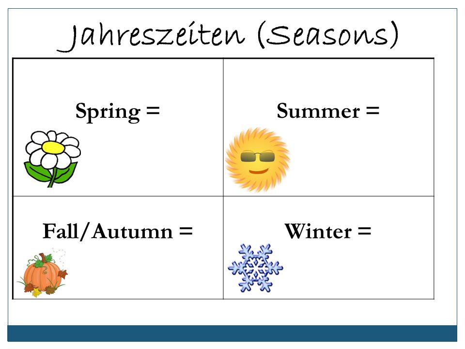 Jahreszeiten (Seasons)
