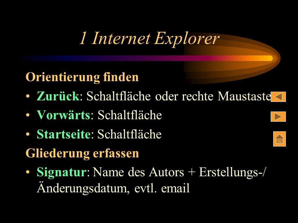 1 Internet Explorer Orientierung finden