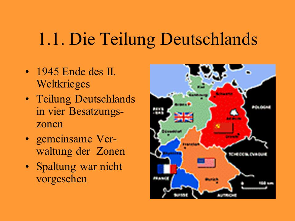 1.1. Die Teilung Deutschlands