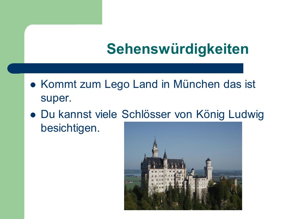 Sehenswürdigkeiten Kommt zum Lego Land in München das ist super.