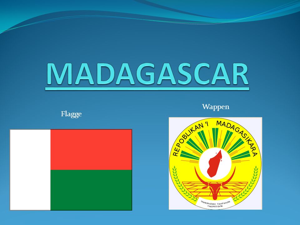 MADAGASCAR Wappen Flagge