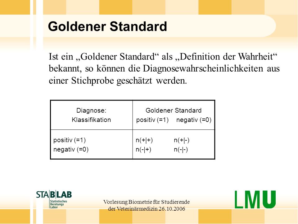 Goldener Standard Ist ein „Goldener Standard als „Definition der Wahrheit