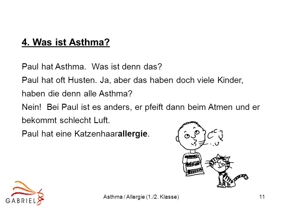 Asthma / Allergie (1./2. Klasse)