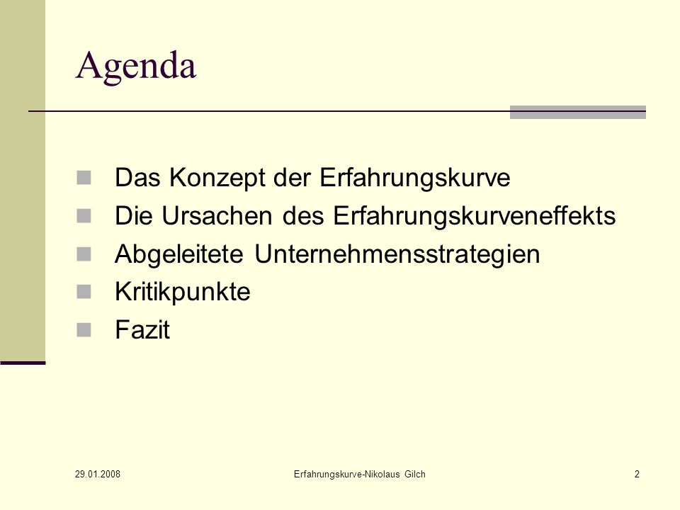 Erfahrungskurve-Nikolaus Gilch