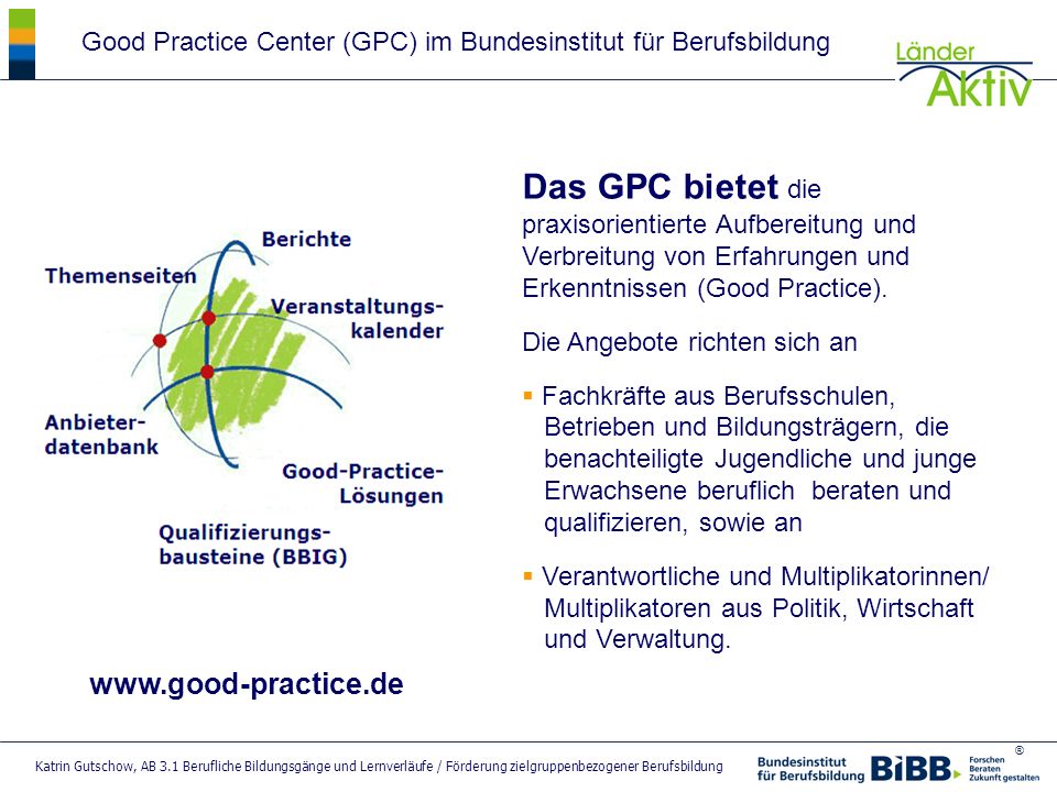 Good Practice Center (GPC) im Bundesinstitut für Berufsbildung
