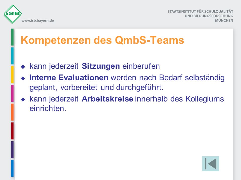 Kompetenzen des QmbS-Teams