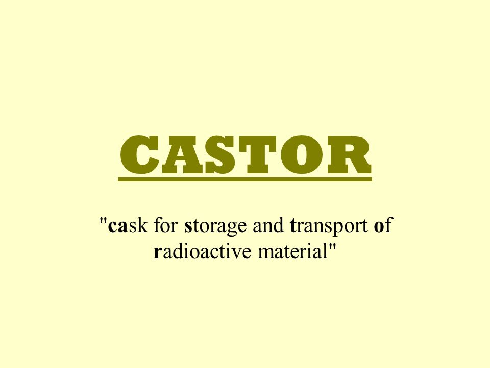 cask for storage and transport of radioactive material