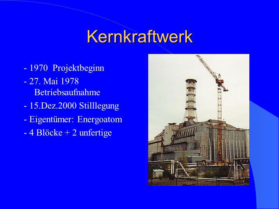 Kernkraftwerk Projektbeginn Mai 1978 Betriebsaufnahme