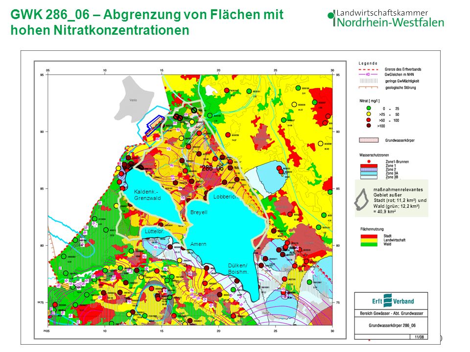 GWK 286_06 – Abgrenzung von Flächen mit hohen Nitratkonzentrationen
