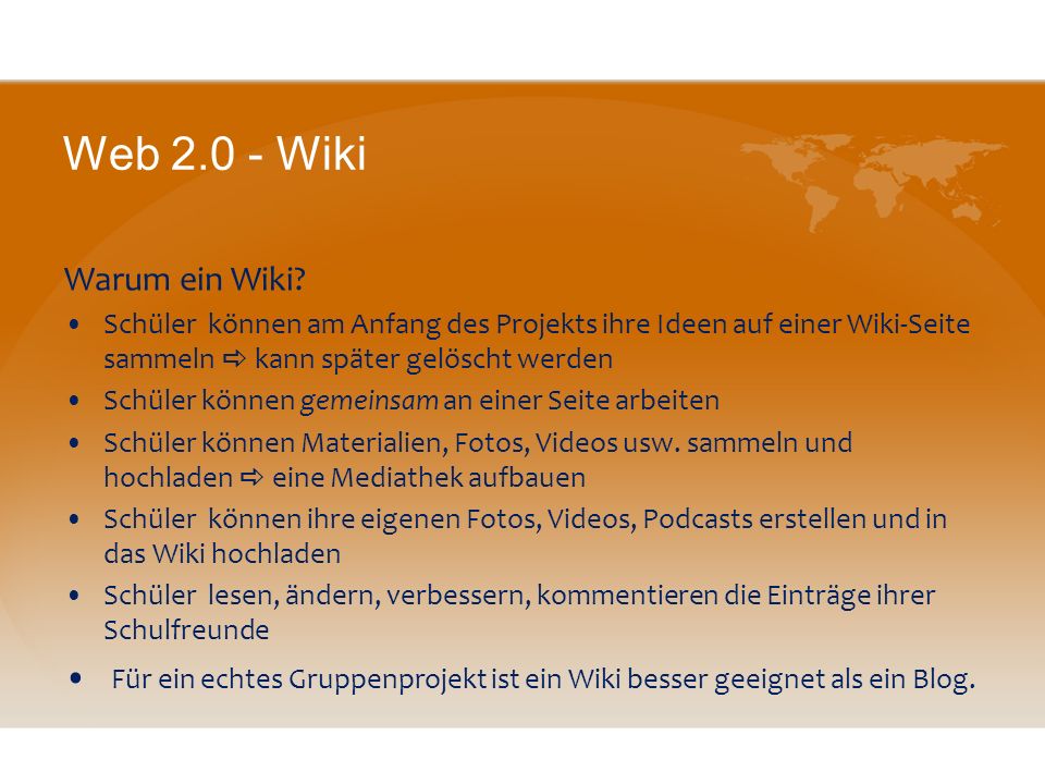 Web Wiki Warum ein Wiki