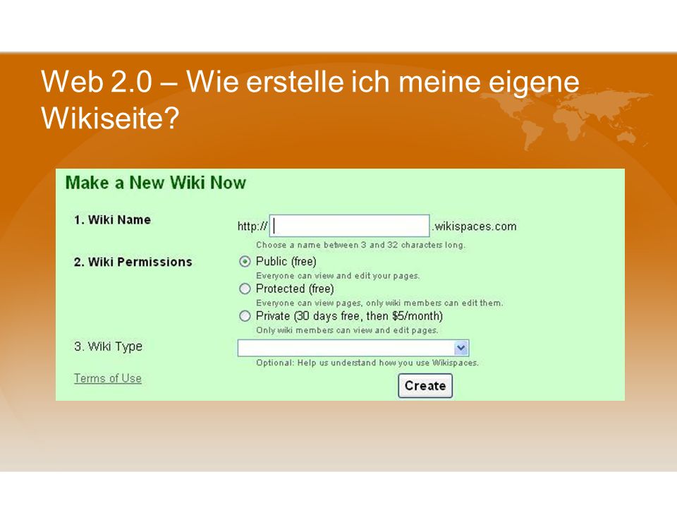 Web 2.0 – Wie erstelle ich meine eigene Wikiseite
