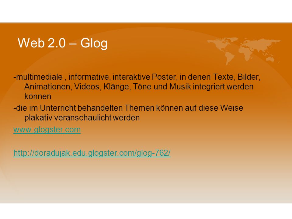 Web 2.0 – Glog
