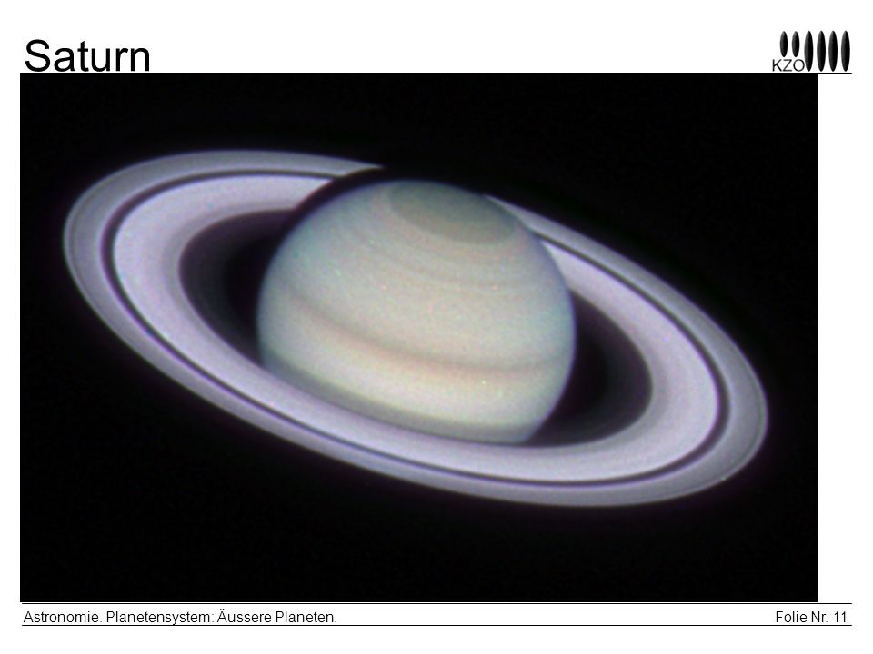 Saturn Astronomie. Planetensystem: Äussere Planeten.