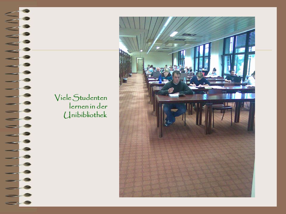 Viele Studenten lernen in der Unibibliothek