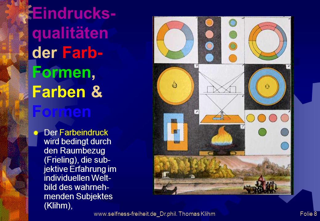 Eindrucks-qualitäten der Farb-Formen, Farben & Formen