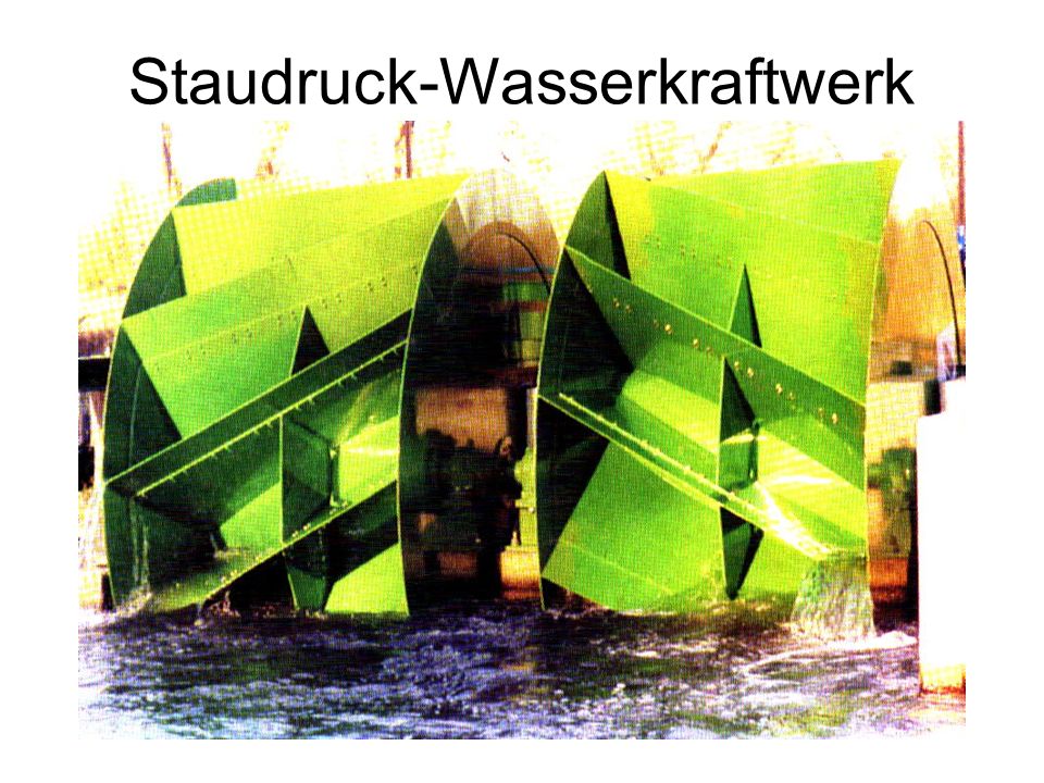 Staudruck-Wasserkraftwerk