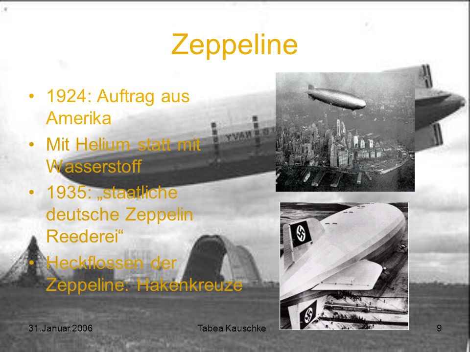 Zeppeline 1924: Auftrag aus Amerika Mit Helium statt mit Wasserstoff