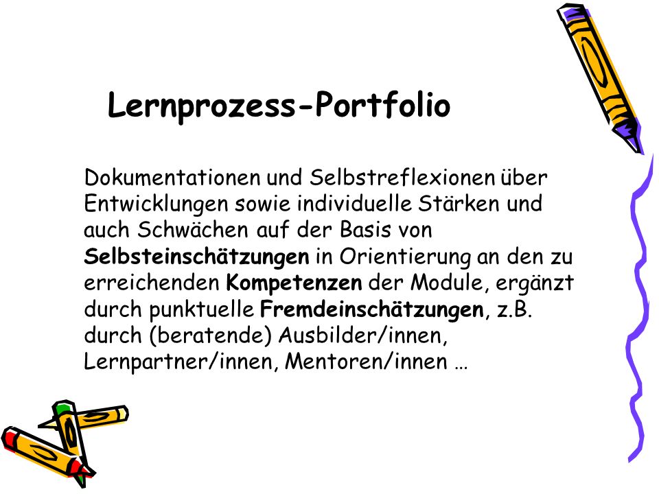 Lernprozess-Portfolio