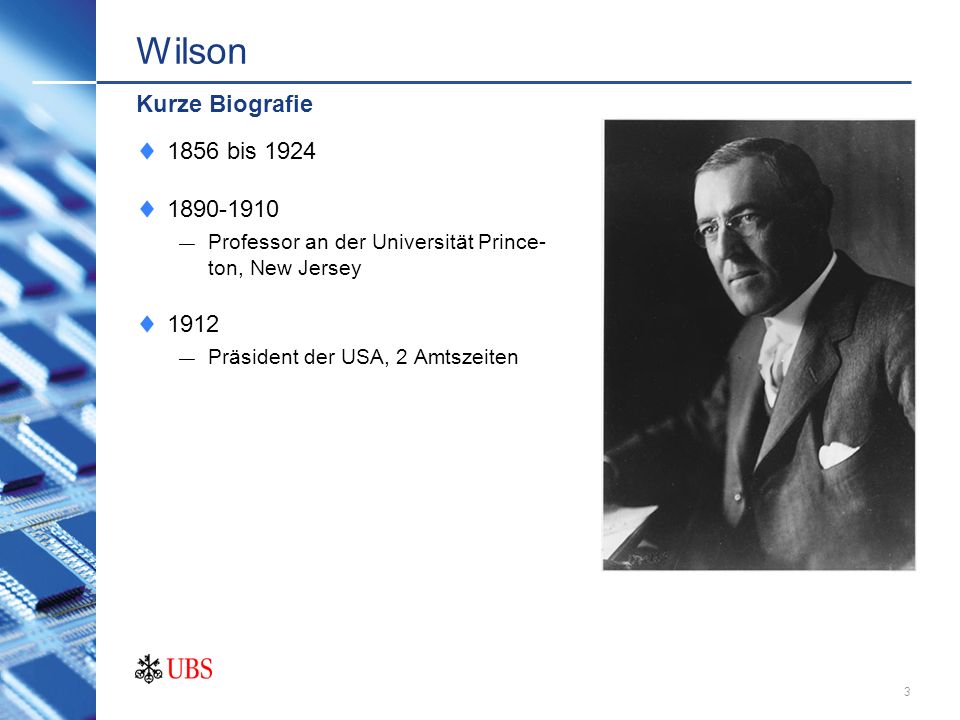 Wilson Kurze Biografie 1856 bis
