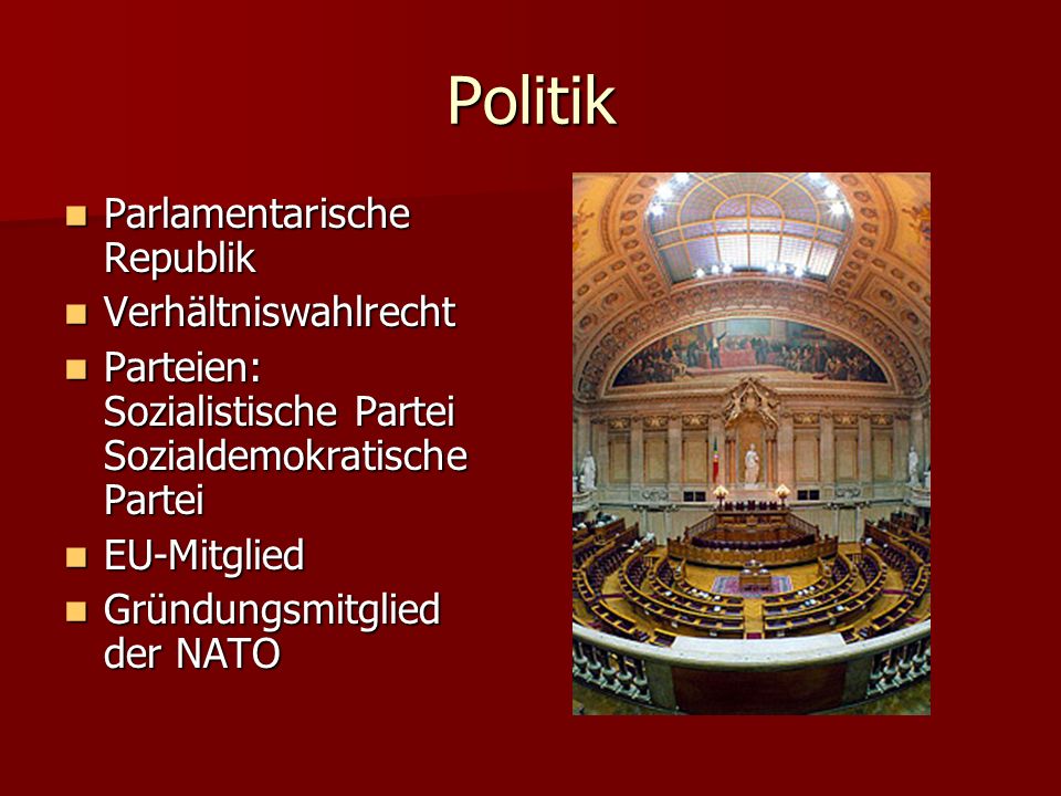 Politik Parlamentarische Republik Verhältniswahlrecht