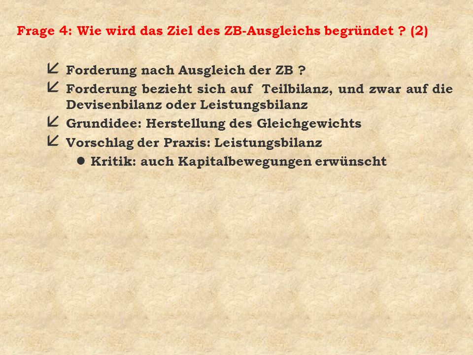 Frage 4: Wie wird das Ziel des ZB-Ausgleichs begründet (2)