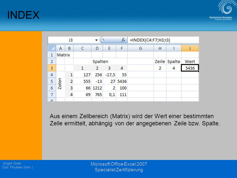 Microsoft Office Excel 2007 Specialist Zertifizierung
