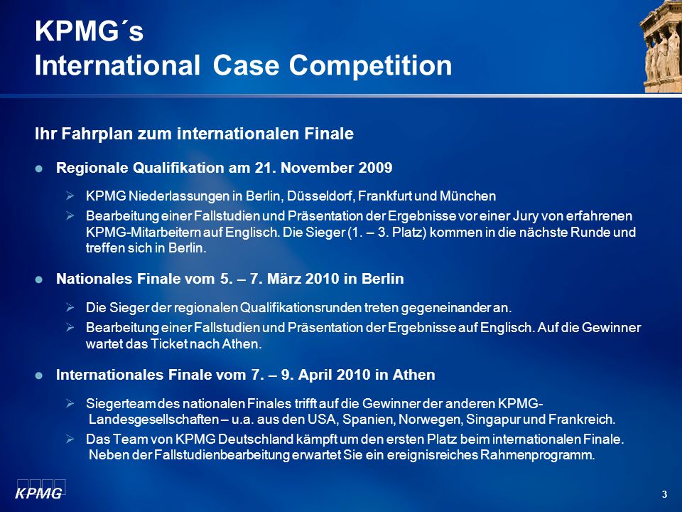 KPMG´s International Case Competition