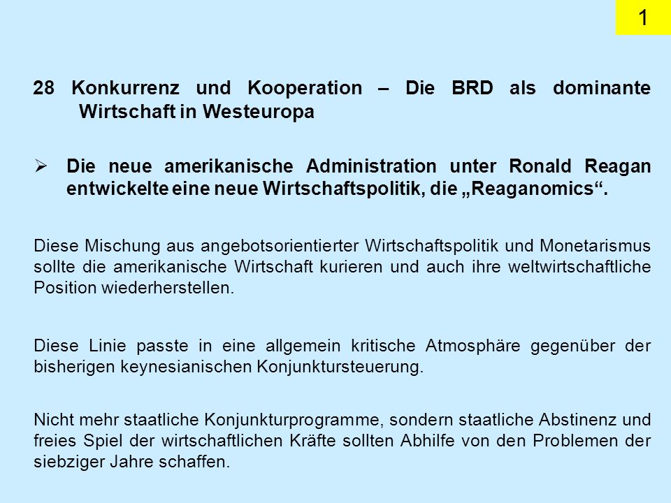 28 Konkurrenz und Kooperation – Die BRD als dominante Wirtschaft in Westeuropa