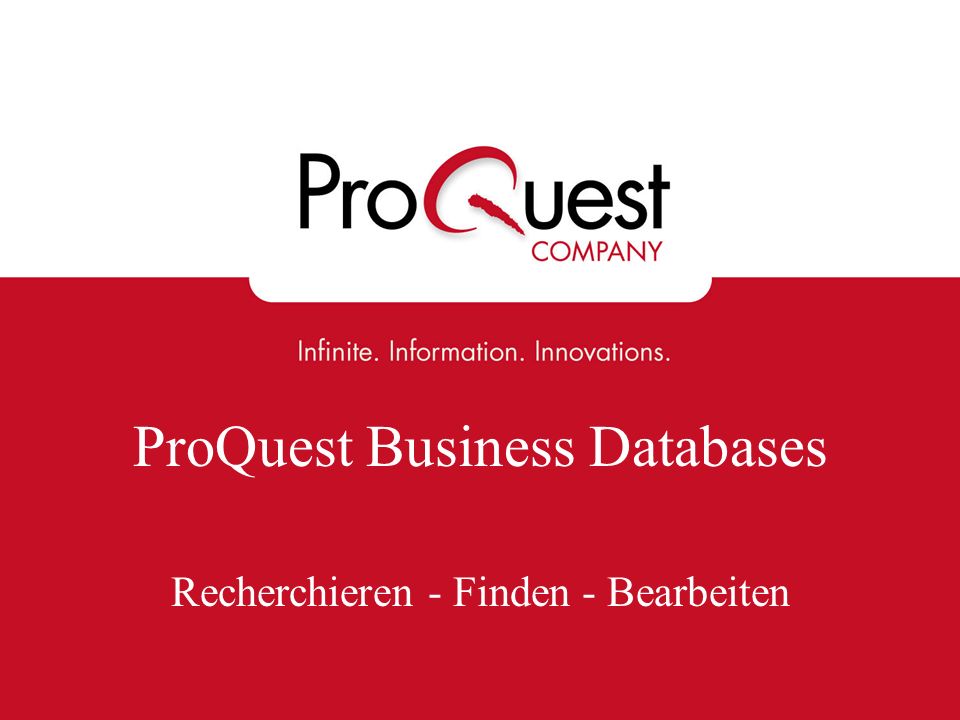 ProQuest Business Databases