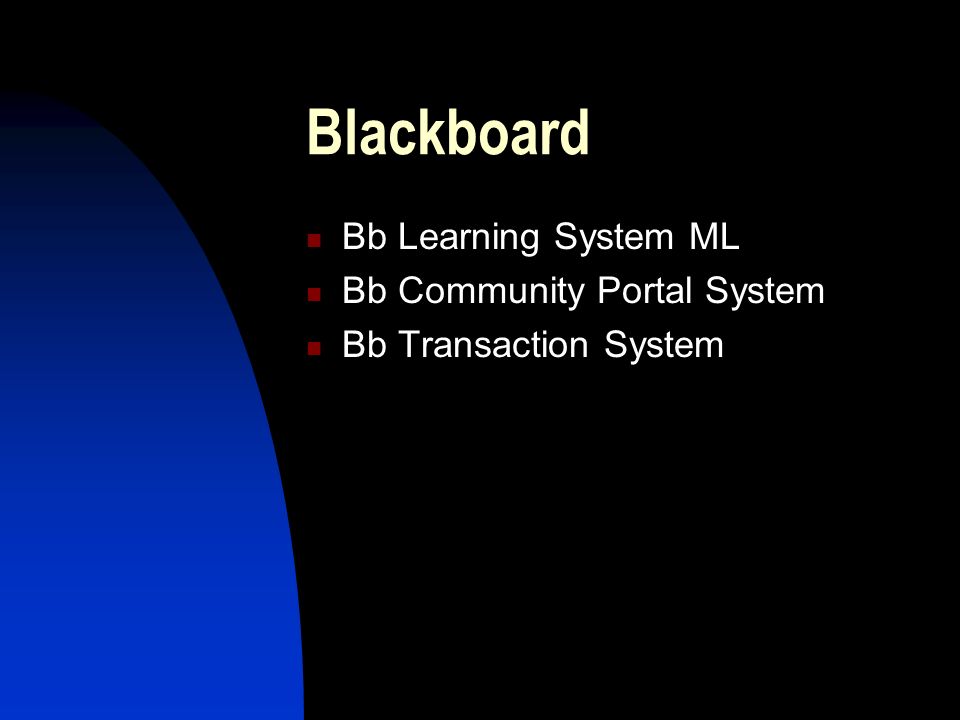 Blackboard Bb Learning System ML Bb Community Portal System