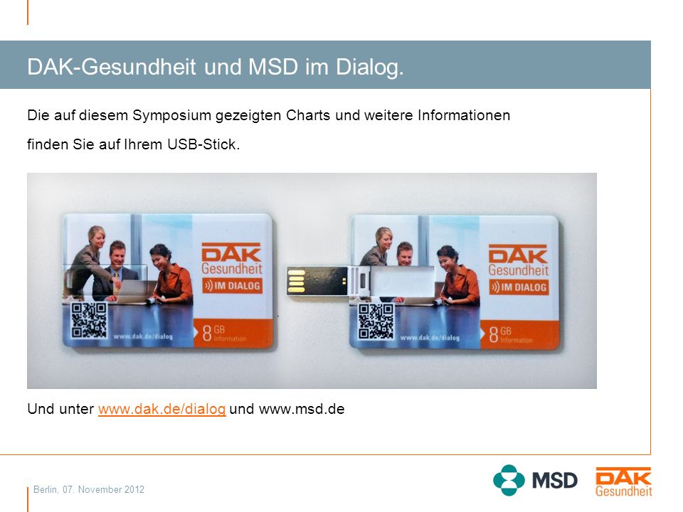 DAK-Gesundheit und MSD im Dialog.