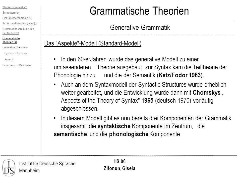aftale Hører til Regnskab Semesterplan Grammatische Theorien Generative Grammatik - ppt herunterladen