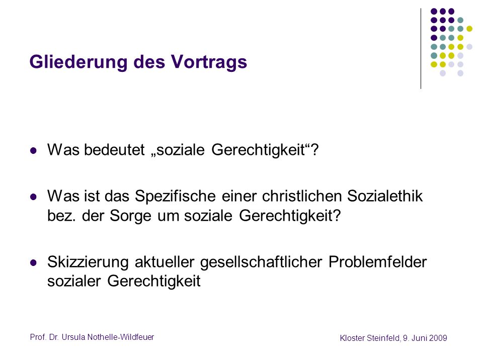 Gliederung des Vortrags