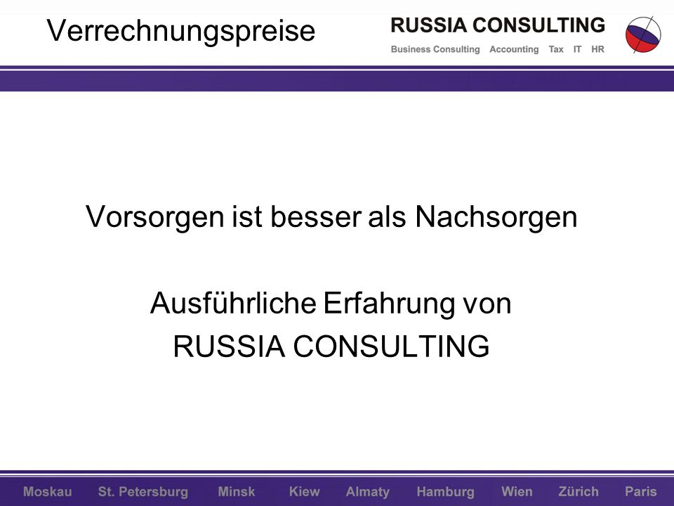 Vorsorgen ist besser als Nachsorgen Ausführliche Erfahrung von