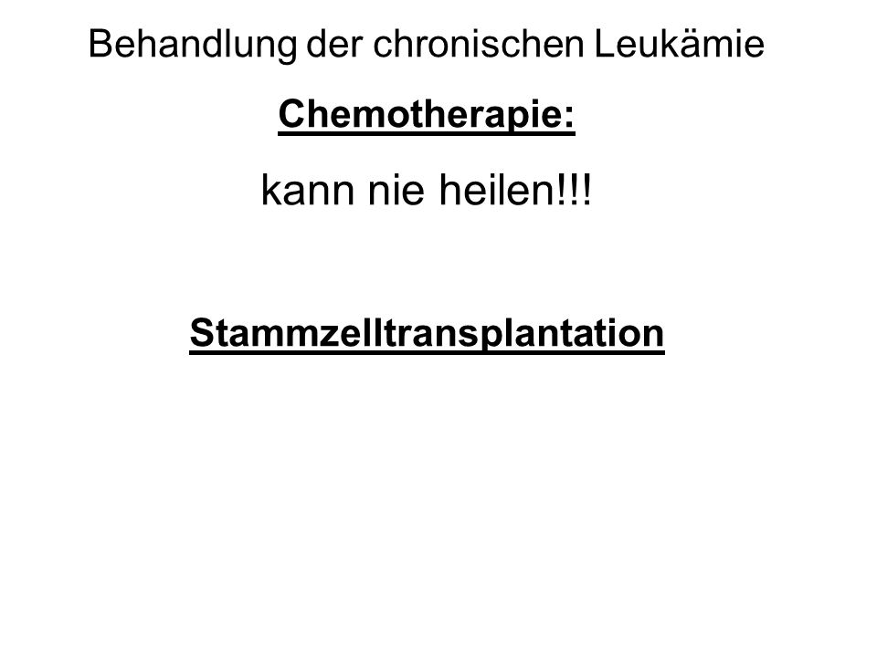 Stammzelltransplantation