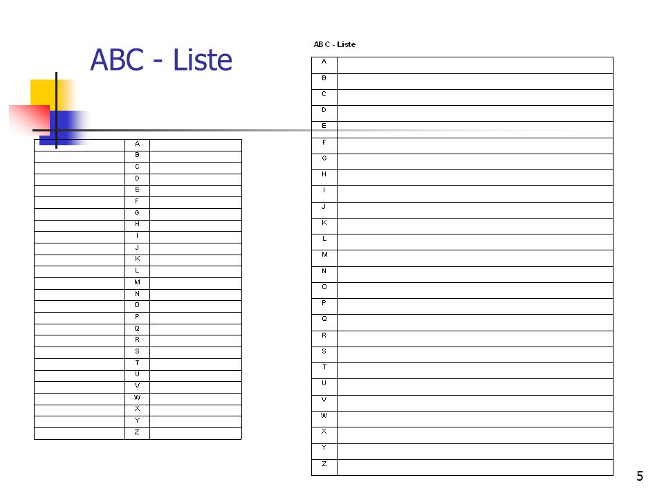 ABC - Liste