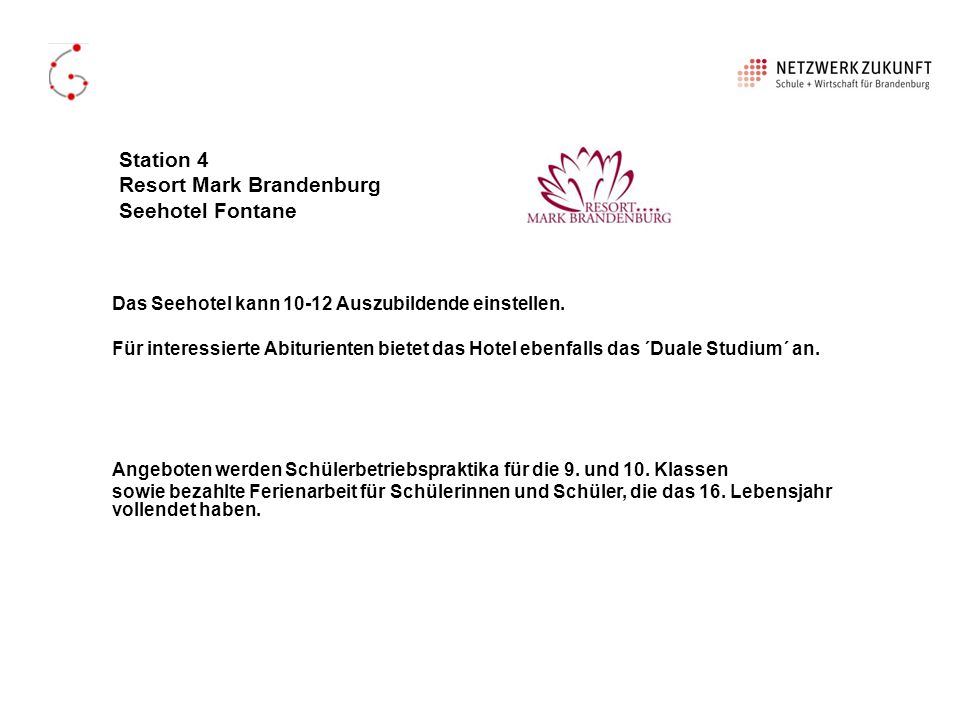 Station 4 Resort Mark Brandenburg Seehotel Fontane
