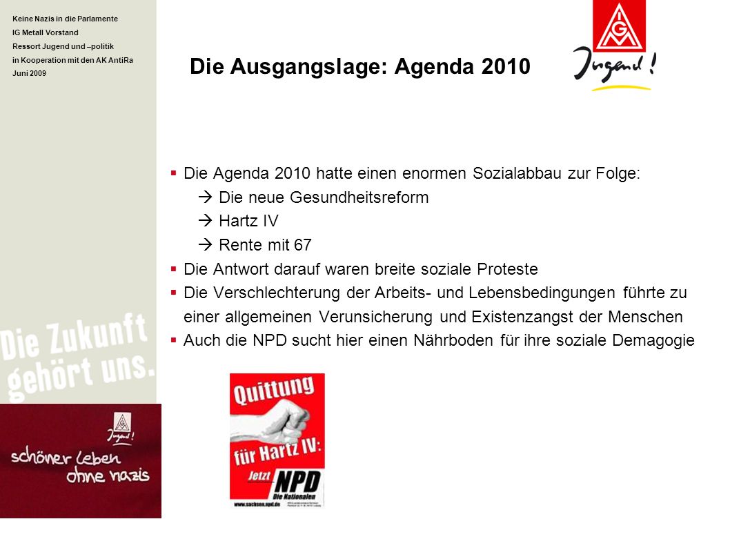 Die Ausgangslage: Agenda 2010