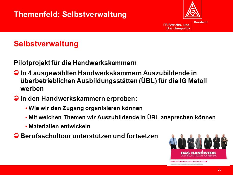 Themenfeld: Selbstverwaltung